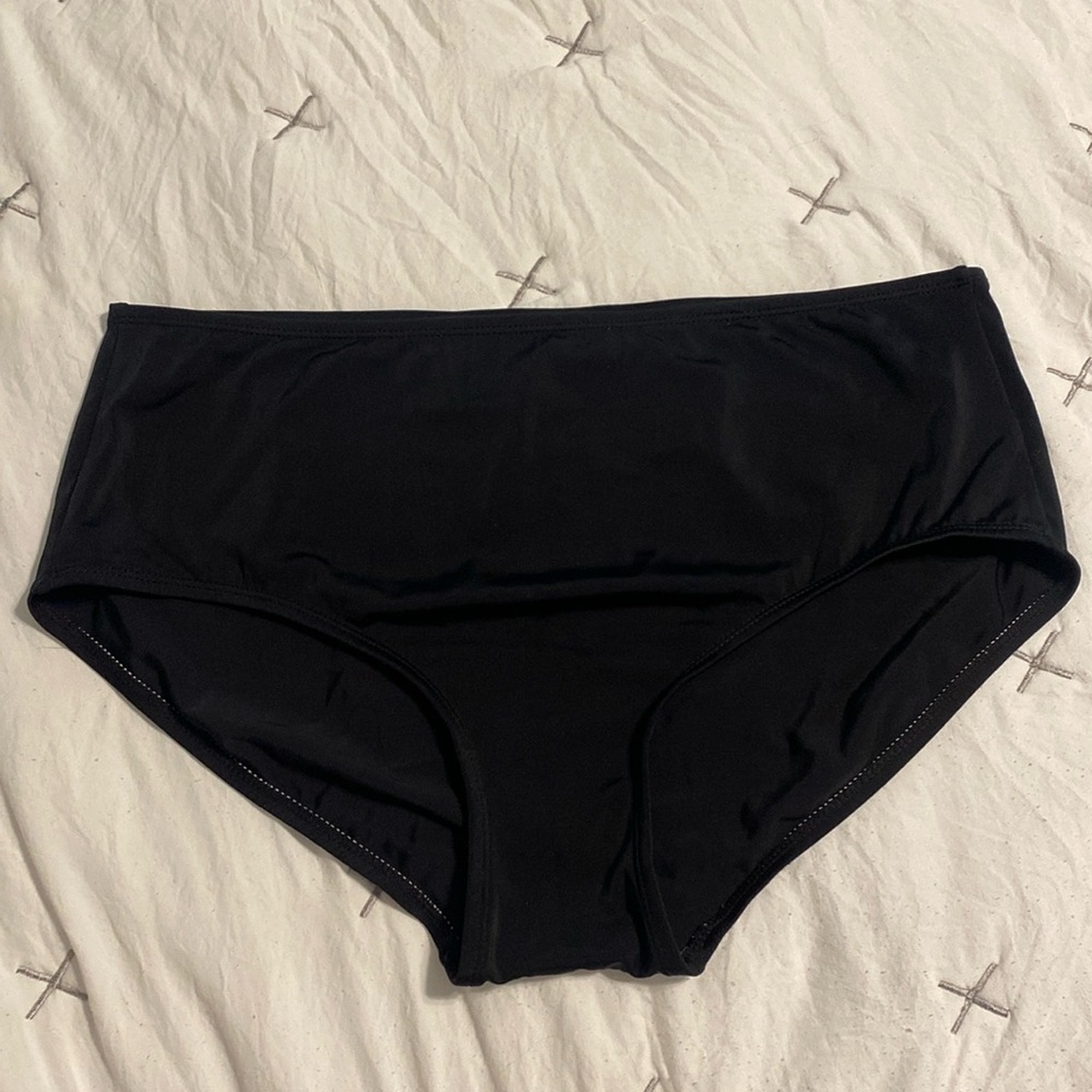 Calypso Cove Black Swim Bottoms [Size: 16]